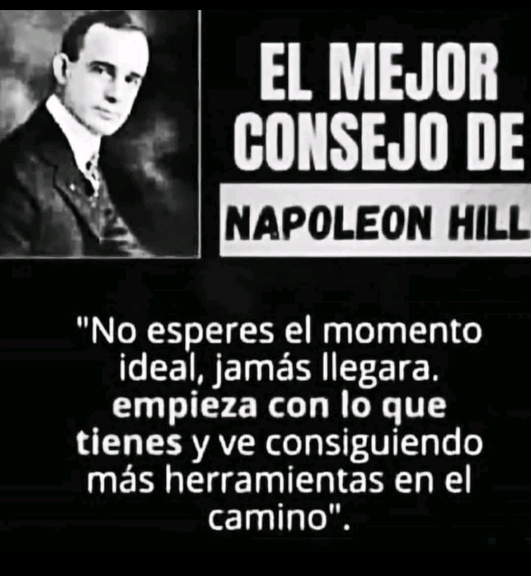 Frase Napoleón Hill vía <a href="/endoqui23/">Alex Endoqui</a>