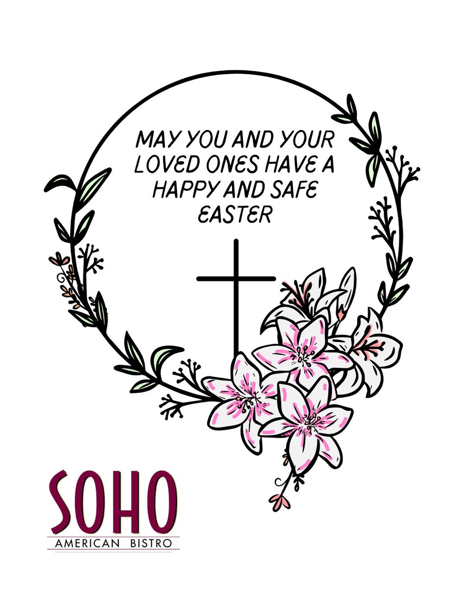 Wishing you a very happy Easter with your loved ones! 

We will be closed in observation of the holiday. We look forward to seeing you and yours on Monday for regular dinner service!