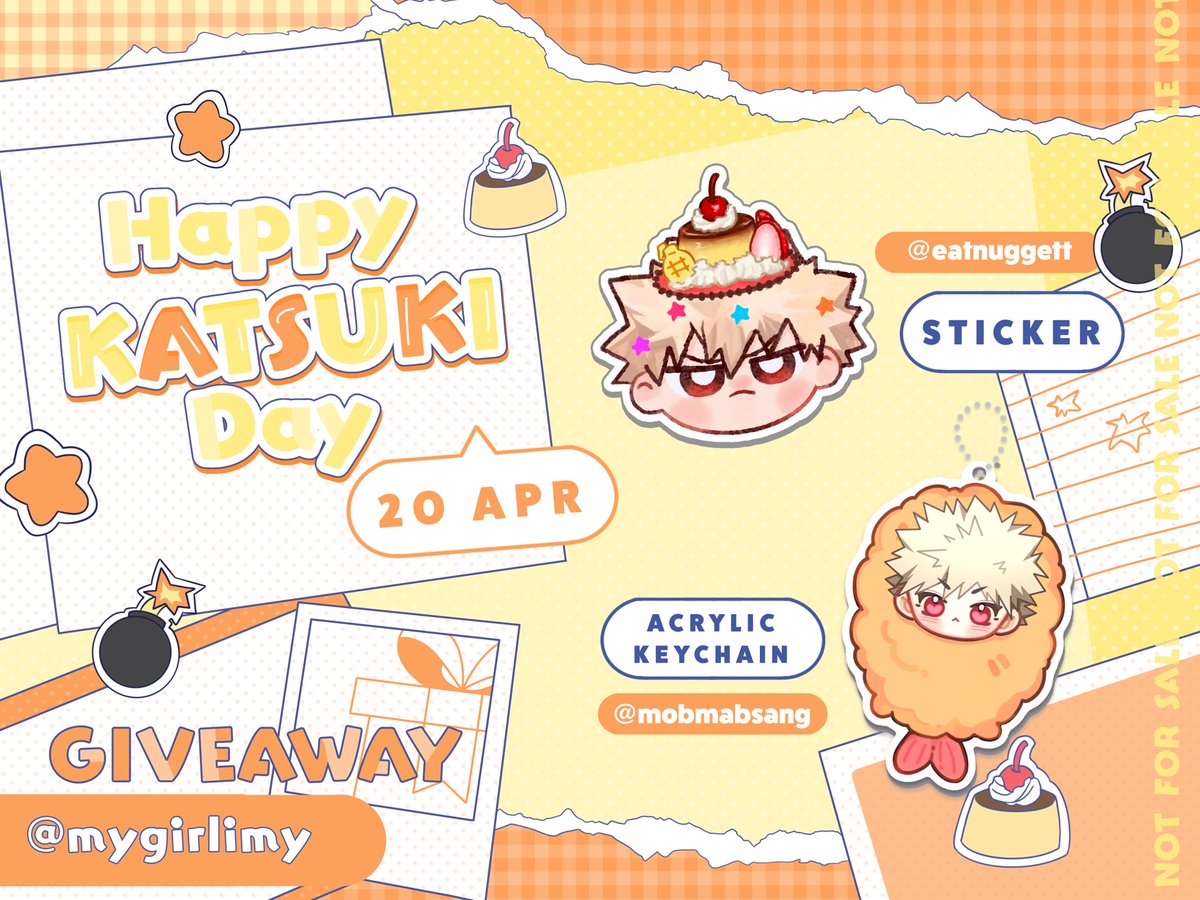 ˖ ֹ੭୧ giveaway Katsuki’s day ⊹ ࣪ ⑅ 💥

✩ tempura keyring + sticker 25 sets

🍤 : shipping 45 baht
forms.gle/MpR6fRtYfd3naK…