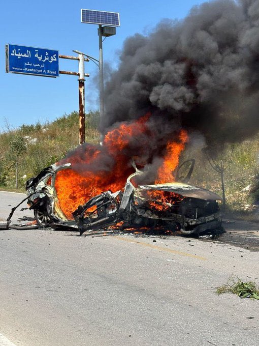 Osint613's tweet photo. JUST IN 🔴

An Israeli drone strike ELIMINATED Hezbollah commander Hussein Ali Nasr in southern Lebanon. He was the deputy chief of Unit 4400, responsible for smuggling weapons and funds into Lebanon, often via Beirut airport and the Syria-Lebanon border. The strike is part of ongoing IDF operations targeting Unit 4400, which has already lost its head and successor in earlier assassinations.
