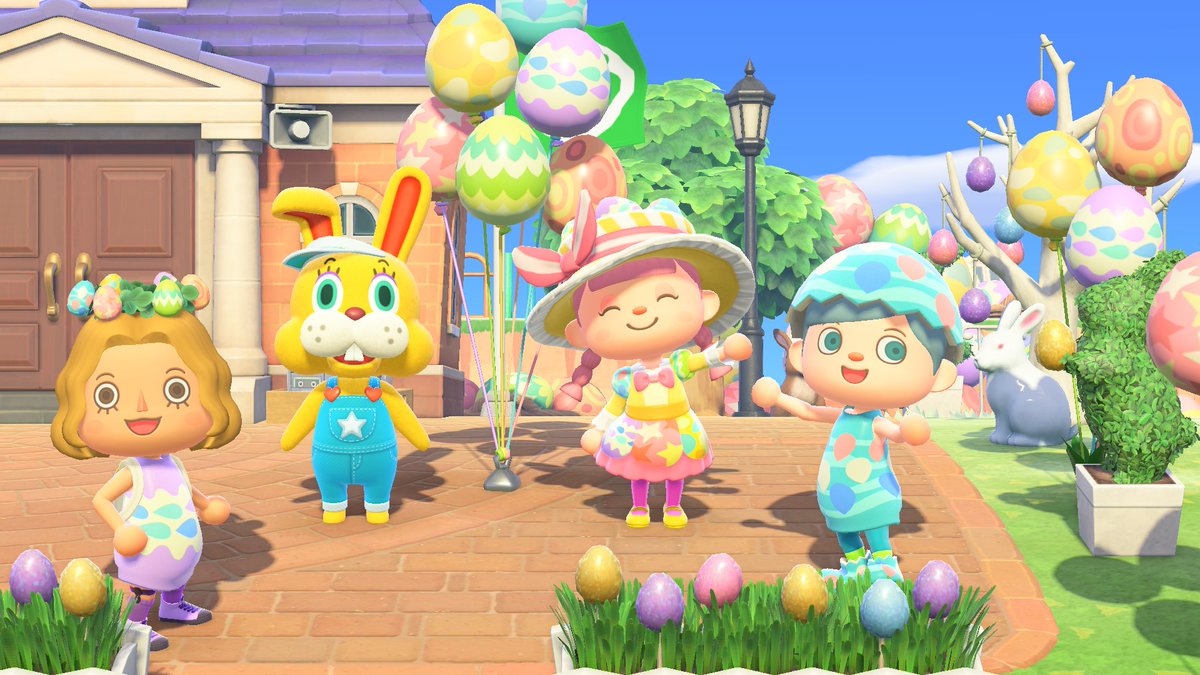 animalcrossing's tweet image. Happy Bunny Day, everyone! To celebrate, our hippity-hoppity friend Zipper is visiting the island! Have a blast collecting lots of painted eggies!