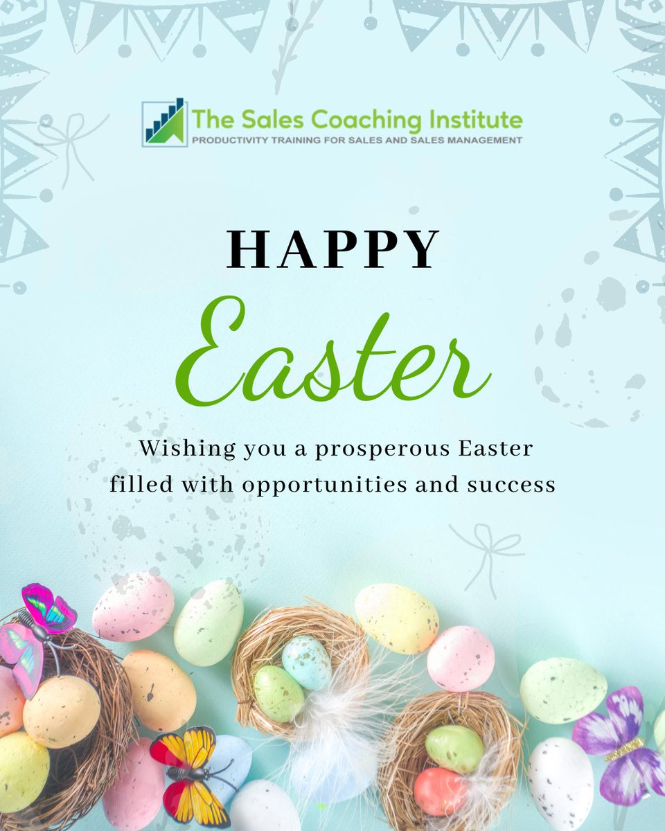 SALESCOACH1064's tweet image. 🌼 Wishing you a prosperous Easter filled with opportunities and success. Partner with us for your sales journey. 

salescoach.us 

#ProsperousEaster #SalesJourney #SalesCoach
