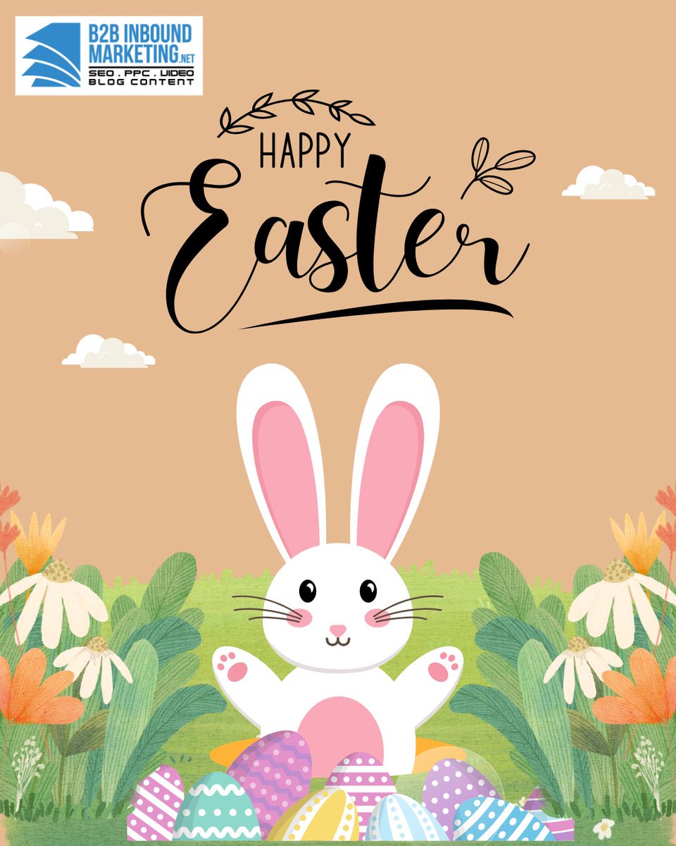 B2Bwebseo's tweet image. Happy Easter from B2B Inbound Marketing! 
Wishing you a season of growth, fresh opportunities, and renewed success. May your business thrive and your ideas bloom!
b2binboundmarketing.net 

#EasterWishes #B2BMarketing #SpringSuccess #SEO #InboundMarketing #DigitalStrategy