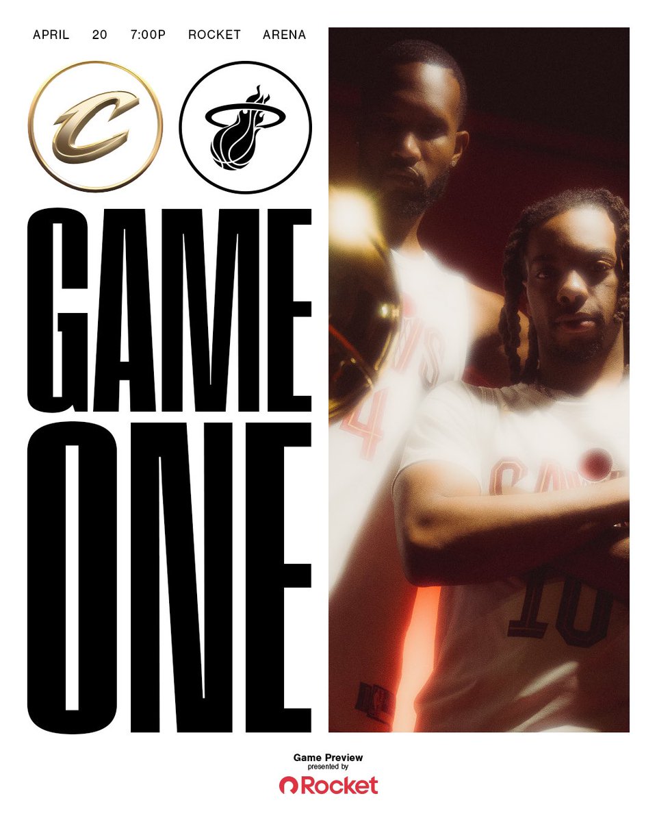 Cleveland Cavaliers (@cavs) on Twitter photo ROUND 1, GAME 1.
π 7PM ET
πΊ <a href="/NBAonTNT/">NBA on TNT</a>, <a href="/FanDuelSN_CLE/">FanDuel Sports Network Cleveland</a>
π» <a href="/wmms/">100.7 WMMS</a>, <a href="/wtam1100/">Newsradio WTAM 1100</a>
π° tinyurl.com/386j87ss
<a href="/RocketOTD/">Rocket</a> | #LetEmKnow ROUND 1, GAME 1.
π 7PM ET
πΊ <a href="/NBAonTNT/">NBA on TNT</a>, <a href="/FanDuelSN_CLE/">FanDuel Sports Network Cleveland</a>
π» <a href="/wmms/">100.7 WMMS</a>, <a href="/wtam1100/">Newsradio WTAM 1100</a>
π° tinyurl.com/386j87ss
<a href="/RocketOTD/">Rocket</a> | #LetEmKnow