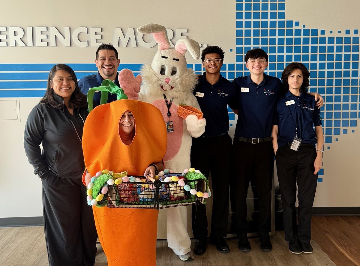 CUTexas's tweet image. Happy Easter from CUTX!🐰🐣 This week, the Easter bunny hopped around spreading cheer to our branches. #HappyEaster