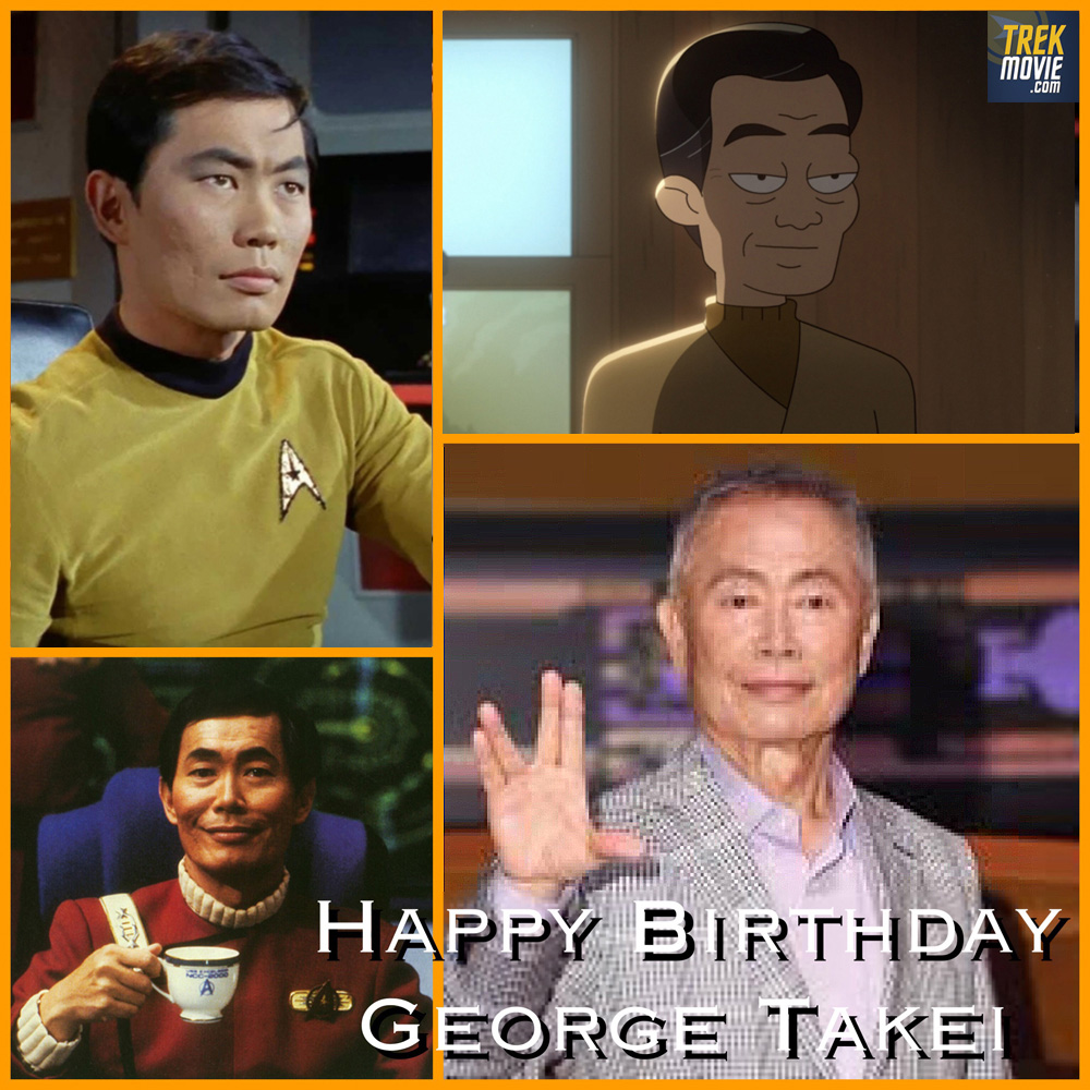 TrekMovie's tweet photo. Oh myyy! Happy birthday to George Takei, who played Hikaru Sulu on #StarTrekTOS, The Animated Series, #StarTrekVoyager, #StarTrekLowerDecks &amp; Very Short Treks, and in six Star Trek films. He's also a director, author, voiceover artist, activist, and social media giant. https://t.co/pK0VAnBLr9