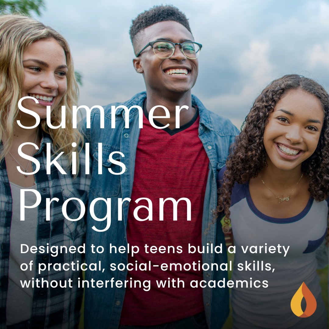 Now accepting inquiries for Summer 2025 ☀️ The Summer Skills Program helps teens build practical skills to manage stress, set goals, navigate tough emotions, and communicate with confidence—all without interrupting their academic journey. Call 513-536-0KID (0543).