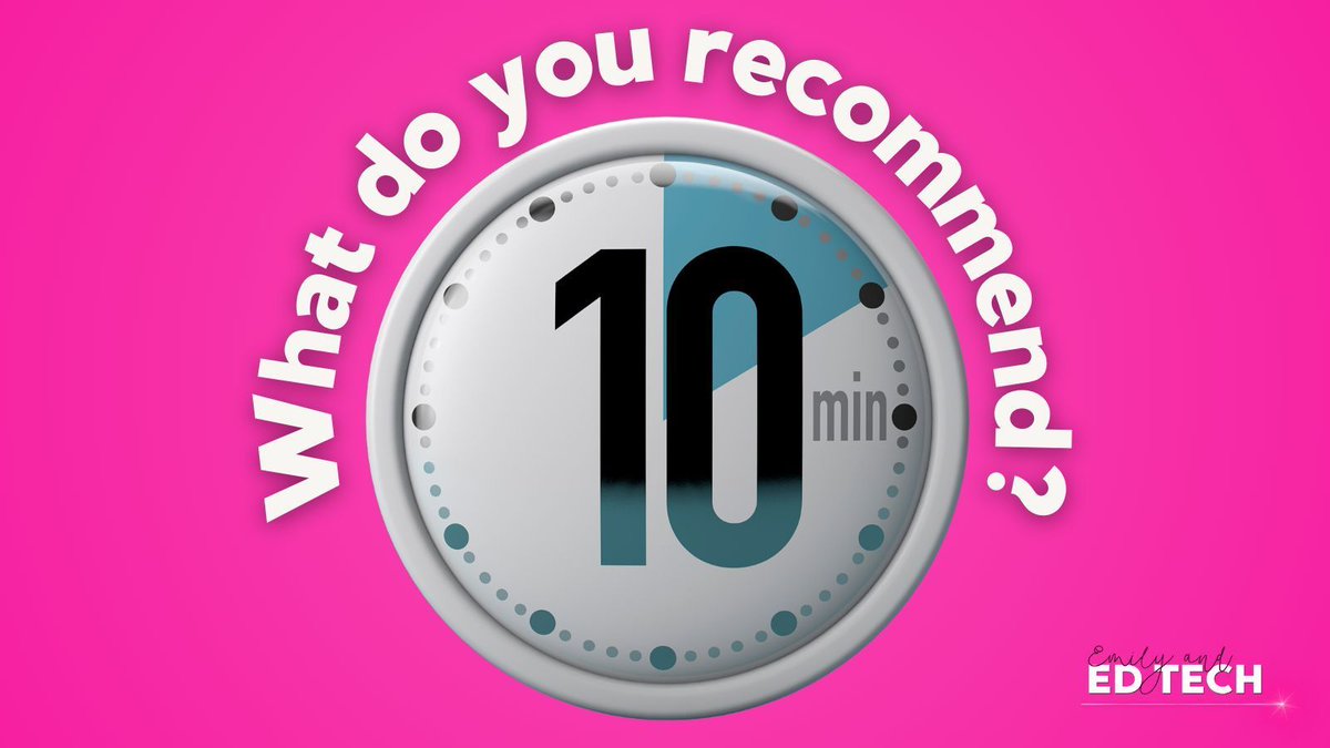 EmilyAndEdTech's tweet image. You’ve got 10 minutes and one EdTech tool to help a new teacher. What are you picking and why? Drop your recommendation!

#EdTech #EduCoach #EmilyAndEdTech #EduSky
