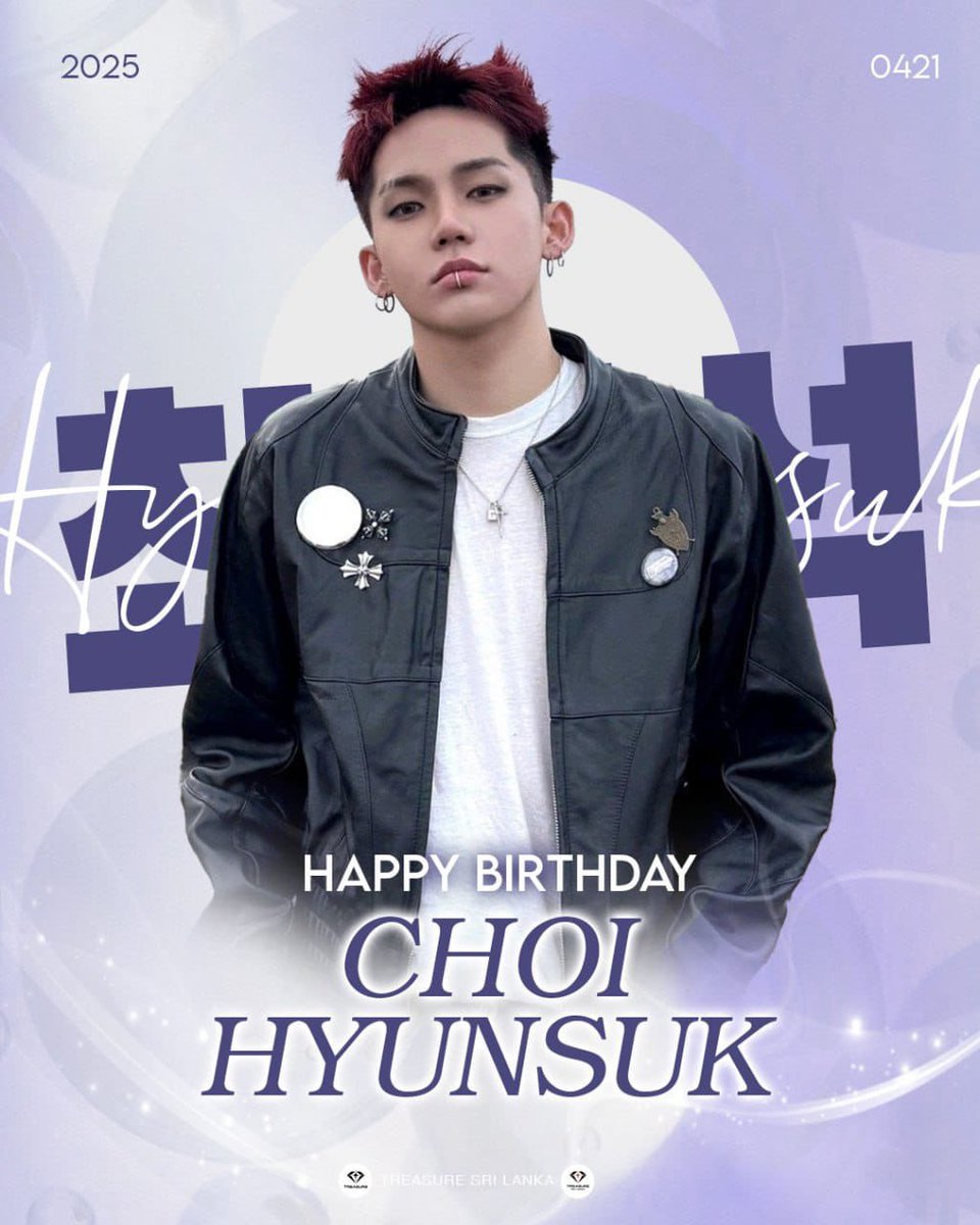 trsr_SriLanka's tweet photo. Happy Birthday HYUNSUK💎! Wishing you a year filled with love, success and happiness. Keep shining on and off the stage! 💫TEUMES love you ❤️

THE LEGENDARY 7CHILL DAY 
#StarOfTheSkiesChoiHyunsukDay
#최현석_고슴도칠리_세상이최고_생축
#7CHILLCOLORの虹がかかる日
@treasuremembers https://t.co/uhx73ULWOQ