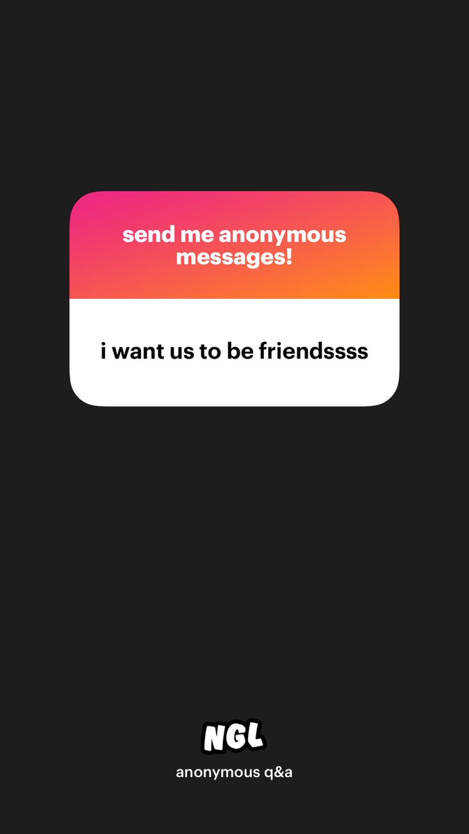 YES let’s be friends without ends