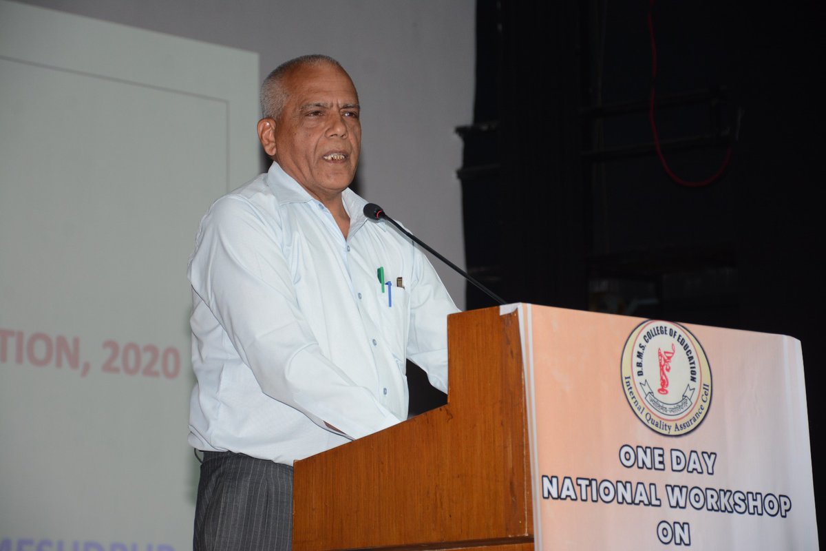 As a Resource Person on NEP, 2020 at DBMS B. Ed. College, Jamshedpur on 19.04.2025.