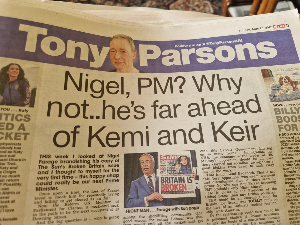 fleety2012's tweet photo. @TonyParsonsUK Oh Tony, I liked you. I really like your books too. But this is just mindless bollocks and utter tosh you seem to have written in this scum @TheSun newspaper... Consider yourself cancelled from my bookshelf https://t.co/7cPmXB8t2V