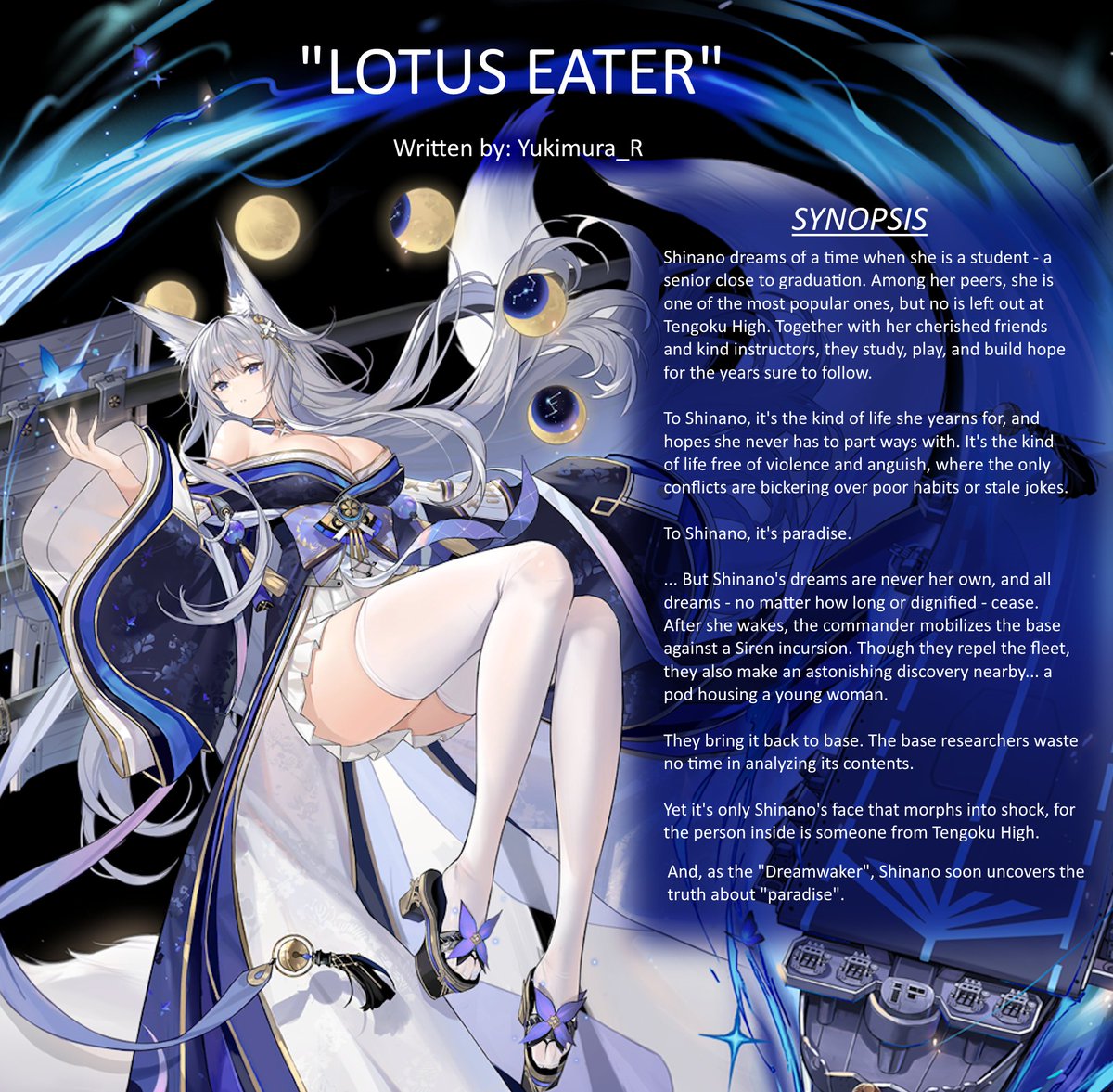 BasedJunyou's tweet image. some of you have been uploading your fanfics, so i figured it was time for me to continue writing my own stuff.

You can read my newly released AL fanfic, Lotus Eater, on AO3: archiveofourown.org/works/64860481…