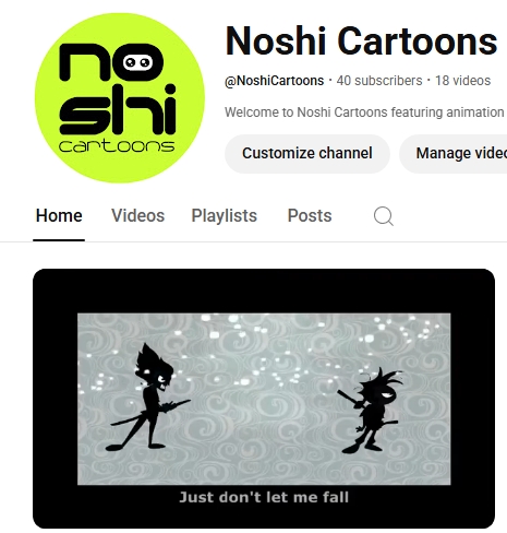 youtube.com/@NoshiCartoons
My 13-part ninja saga 'Dead Ringo' now online!