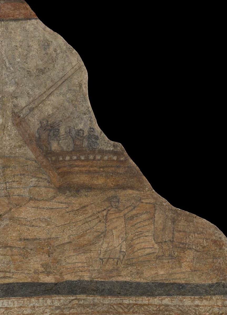 The earliest known images of Jesus originate from a Christian building at Dura-Europos in Syria, the world’s earliest known house church, dated ca. AD 232. The frescoes from the baptistery depict Jesus healing the paralytic and Jesus walking on water. #Easter

Yale University Art