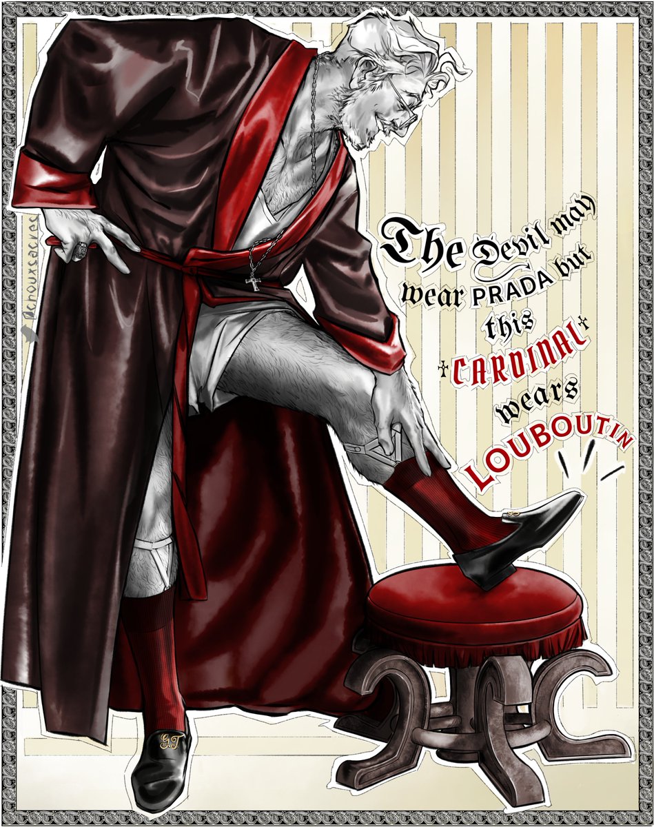 He sure loves the red-soled👞
 #Conclave️