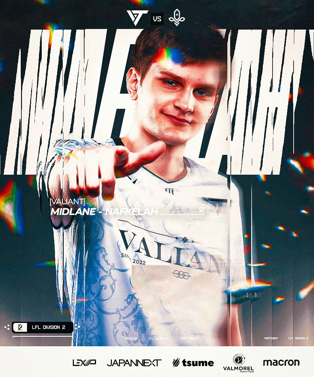 Team Valiant (@valiantofficiel) on Twitter photo Une 2-0 week BACK TO BACK à aller chercher aujourd'hui.
Nos rois sont prêts pour affronter <a href="/LilleEsportClub/">Lille Esport</a> dans cette nouvelle journée de #Div2LoL 🏔️
Pas de cadeau, venez soutenir les joueurs, c'est MAINTENANT 👇
🚨 Live lancé ici ▶️ twitch.tv/v4lianttv
#BeValiant Une 2-0 week BACK TO BACK à aller chercher aujourd'hui.
Nos rois sont prêts pour affronter <a href="/LilleEsportClub/">Lille Esport</a> dans cette nouvelle journée de #Div2LoL 🏔️
Pas de cadeau, venez soutenir les joueurs, c'est MAINTENANT 👇
🚨 Live lancé ici ▶️ twitch.tv/v4lianttv
#BeValiant