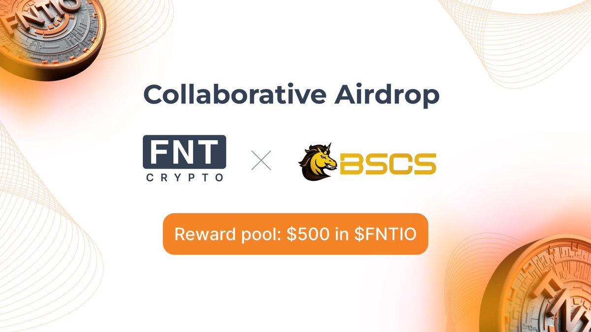 fntcrypto_io's tweet photo. 🚨 AIRDROP ALERT! 

We’re thrilled to announce the exclusive $FNTIO Airdrop featuring @BSCS_Global  launchpad! 

💰 $500 in $FNTIO tokens are up for grabs. All you have to do is complete the tasks and secure your share of the reward pool!

🔗 Join now: https://t.co/EBhO5dAyf0

Don’t miss your chance to be part of the future of innovation!