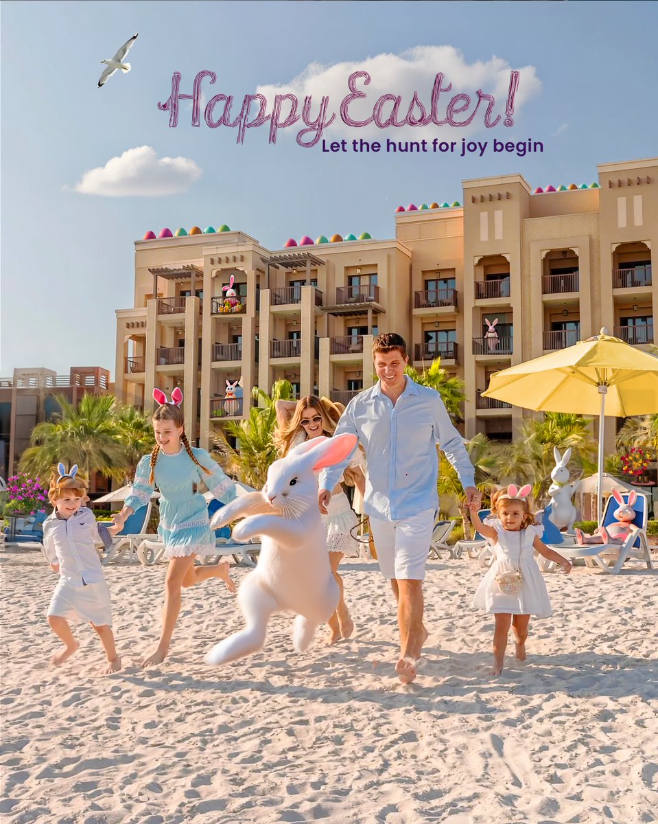 Al Marjan Island wishes everyone a warm, joyful Easter!

Celebrate with loved ones, enjoying endless sunshine and festive activities.

تتمنى جزيرة المرجان عيد فصح سعيد مليء بالمحبة والفرح!