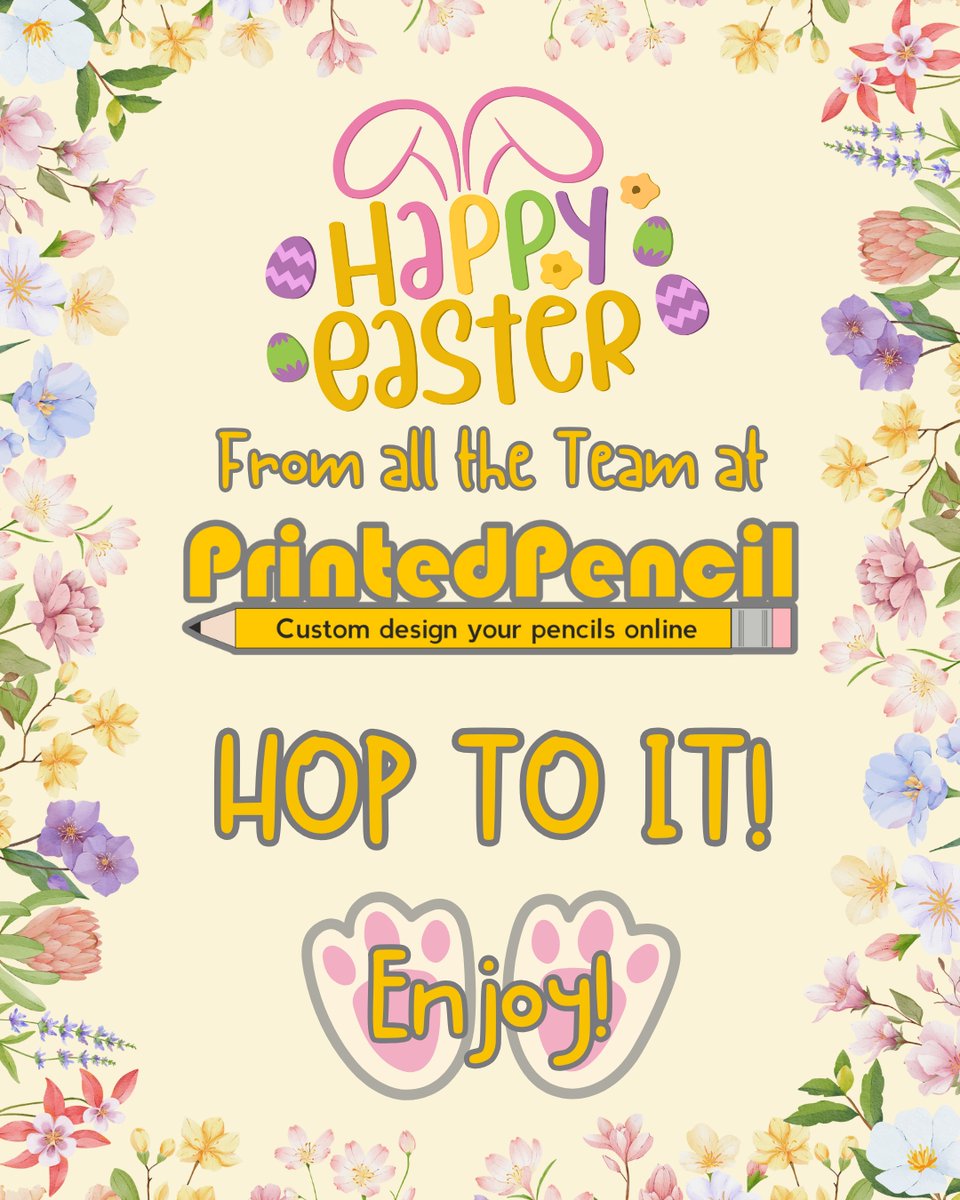 Happy Easter from all of the team at PrintedPencil.co.uk!