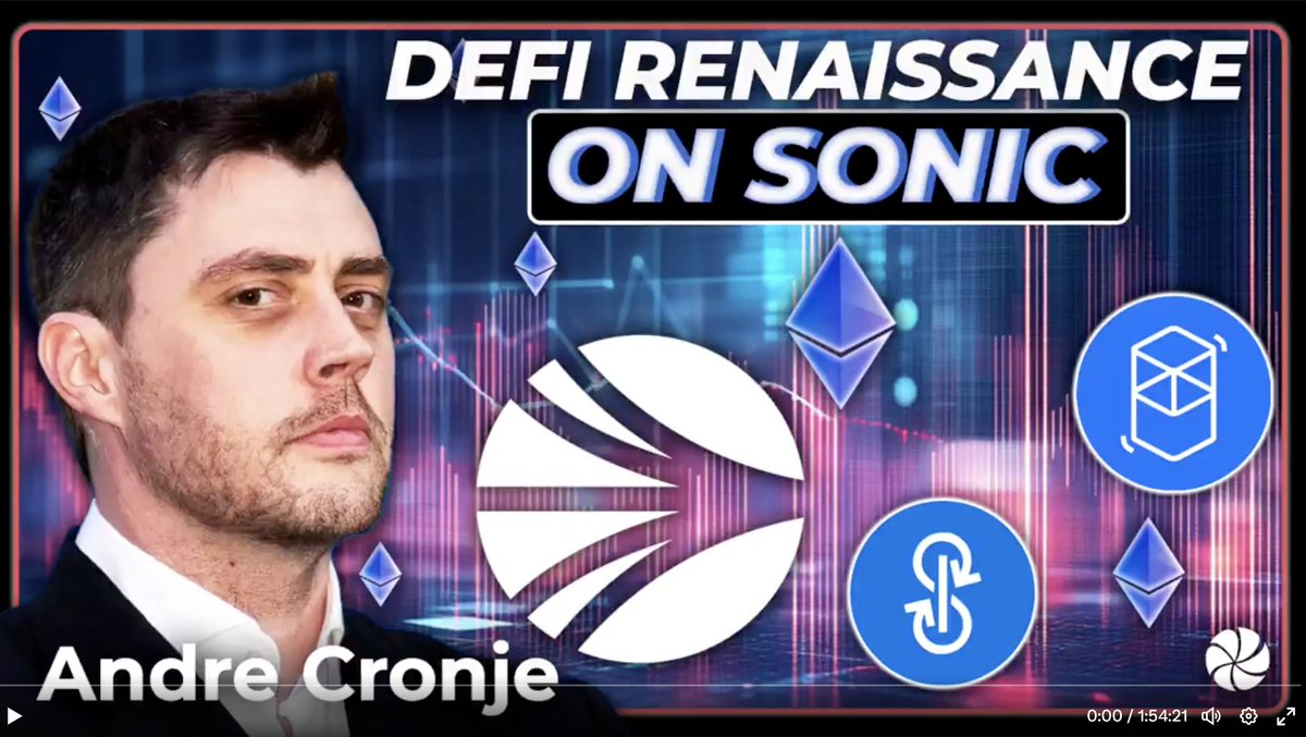 derpettte's tweet photo. 🧵Nov 2024, @AndreCronjeTech 💕 re-emerged from the digital wilderness on the popular podcast @therollupco with @andyyy &amp; @robbie_rollup.

AC was his blistering best, pulling no punches as he laid down the path for @SonicLabs. Here it is, in summary - a homage to $S greatness! https://t.co/15biFzSVaX
