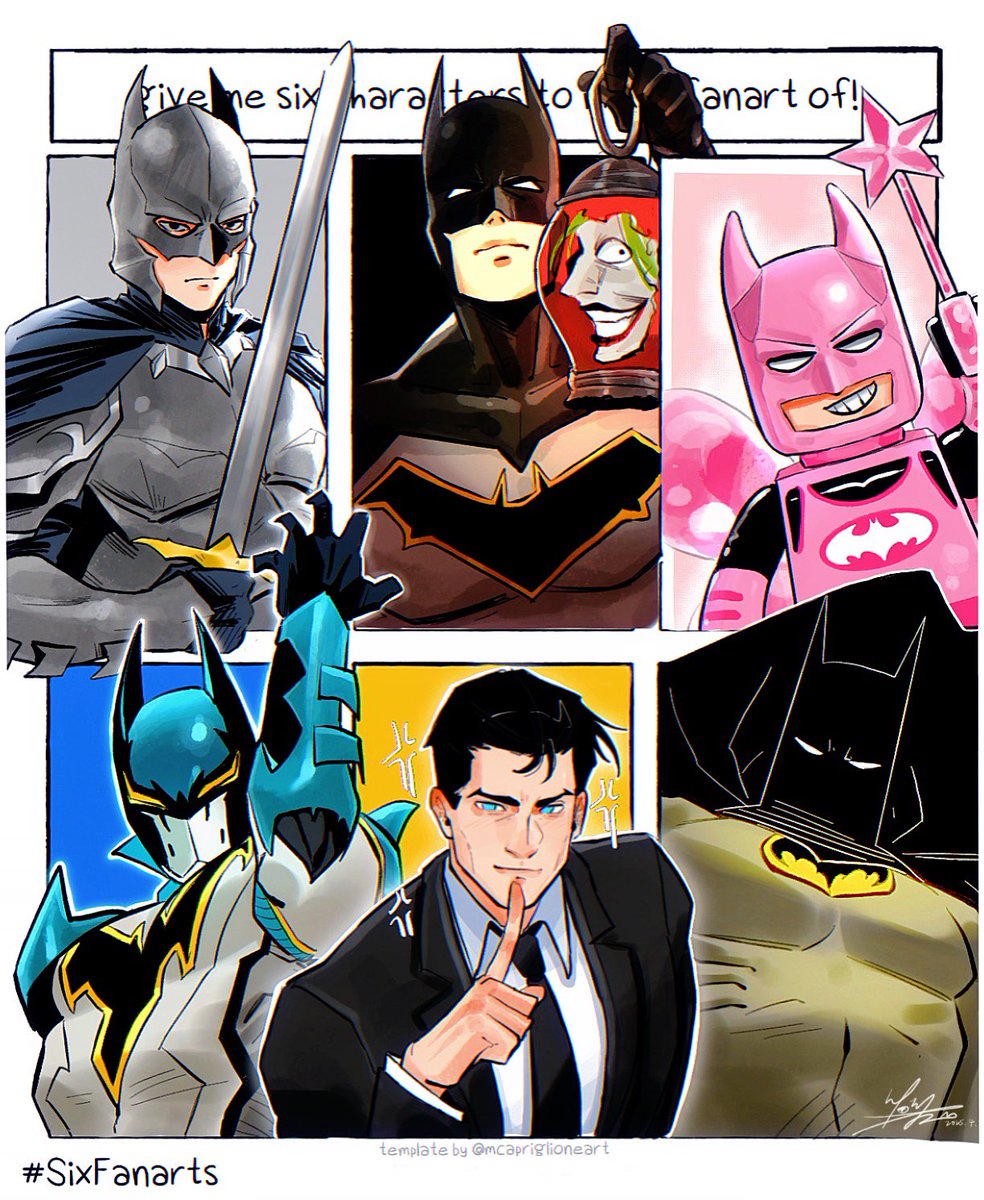 smallstarrrr's tweet image. give me six characters but only batman
#Batman #BruceWayne