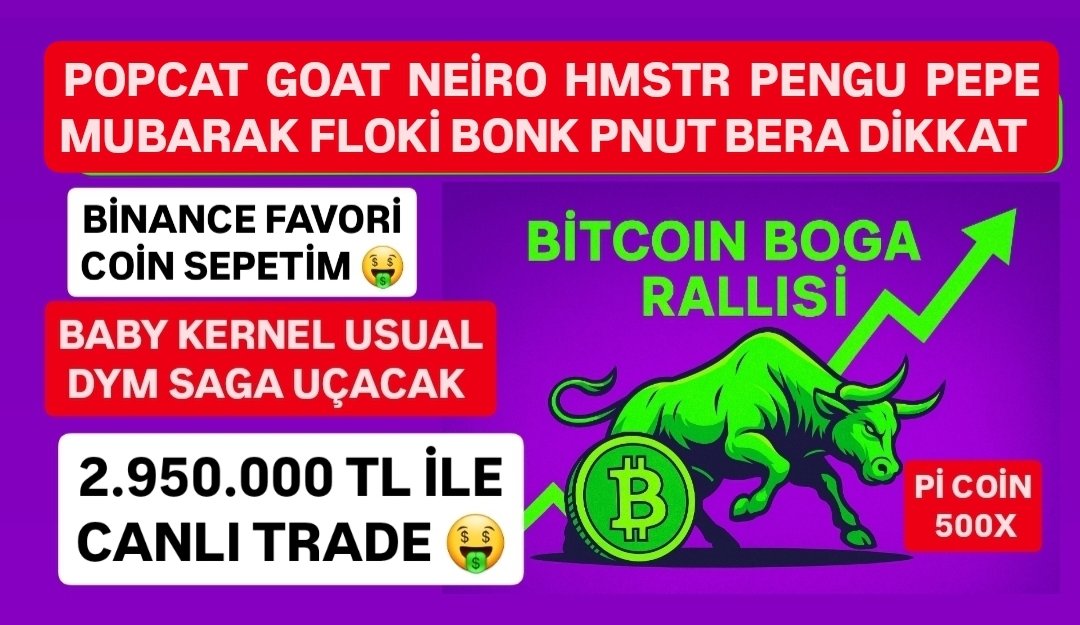 21:00 yeni video yayında 👇👇
youtu.be/wMuViDl45nU?si…

$magic $voxel $nkn $wct $kernel $bio $aca $bsw $baby $bel $ray $tao $gas $pi #btc #Bitcoin $btc $kaito $Red $hbar $tia $bera $pnut $om $ftt $pepe $cake $bnb $me $trump $sol $ach $xrp $sui $usual $arb $apt $s $coin $eth $arkm