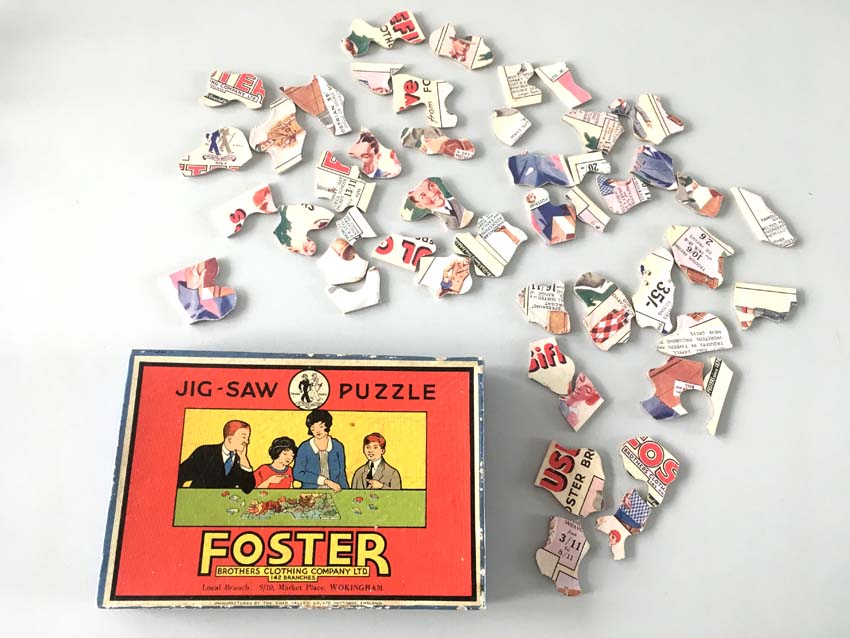 BerksArchives's tweet image. We all love a good jigsaw and this one from the Foster Brothers' Clothing Company, Wokingham, is double the fun as it's double-sided! 🧩 #FunAndGames #Archive30