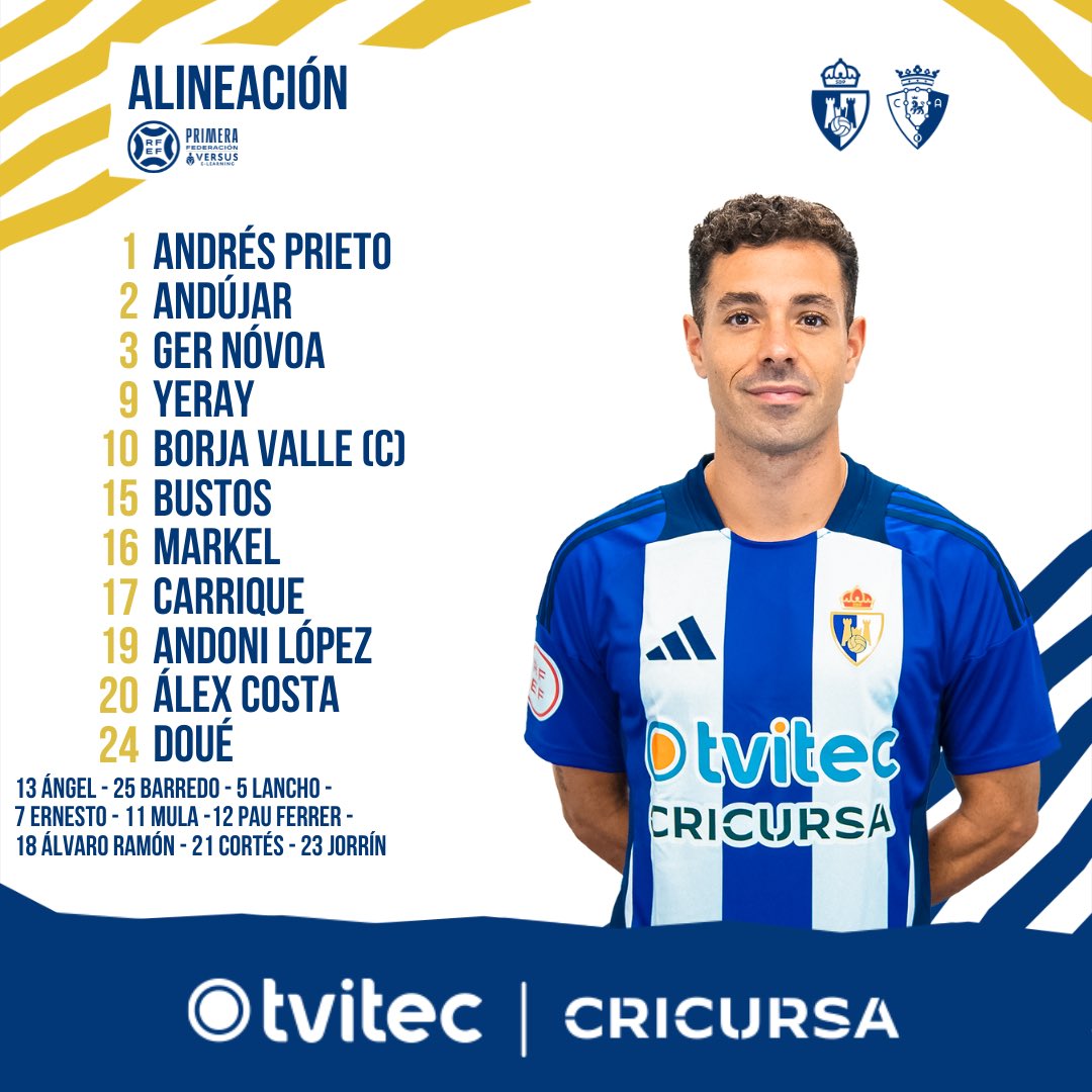 _FutbolHumilde's tweet photo. Alineaciones @Primera_RFEF en juego 
@SDP_1922 0 @Osasuna_Tajonar 0 https://t.co/RjBP25pO4Z