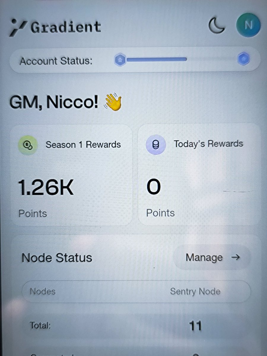 SirNicco's tweet photo. Knowing #solana is one of the biggest KOL for our bag makes me even more bullish about #Gradient_HQ
The team started with little users but now counting over a milli users. This is enough indication that you ought to be very active on this grind.
What's your S1 reward 🙂↔️ https://t.co/M77DPTp210