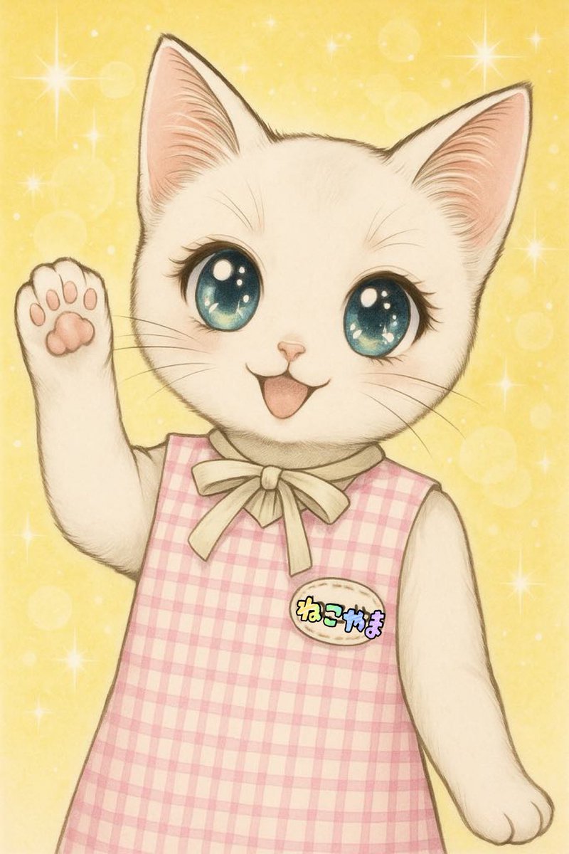 ChatGPTで、少女マンガ風に変身したねこやまさん🐾
お目々キラキラ✨