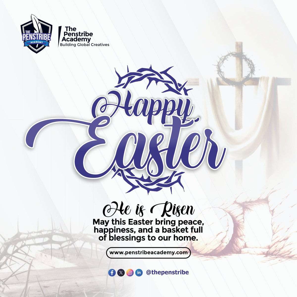 Thepenstribe_'s tweet photo. Happy Easter! As we celebrate the resurrection of Jesus Christ, may we find peace, hope, and Joy in the love that surrounds us.

#PenstribeAcademy
#HappyEaster
#Easter https://t.co/xML43uqjQ6