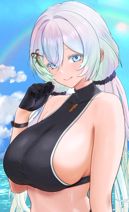 描いててとんでもない水着だな…となりました(でも好き)グラブル:クピタン(水着ver)#グラブル#グラブルファンアート 
