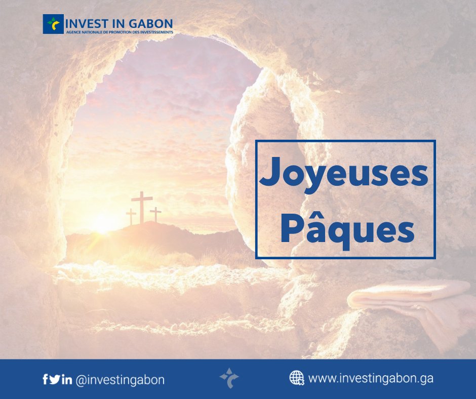 🔴 L’ANPI-Gabon vous souhaite une joyeuse fête de Pâques.

<a href="/PresidenceGabon/">Présidence de la République Gabonaise</a> 
<a href="/PrimatureGA/">Vice-présidence du Gouvernement Gabonais</a> 
<a href="/Comgouv_GA/">Comgouv</a> 
<a href="/MEP_Gabon/">Ministère de l’Économie et des Participations</a> 
<a href="/MbomGhislain/">Ghislain Mboma</a>