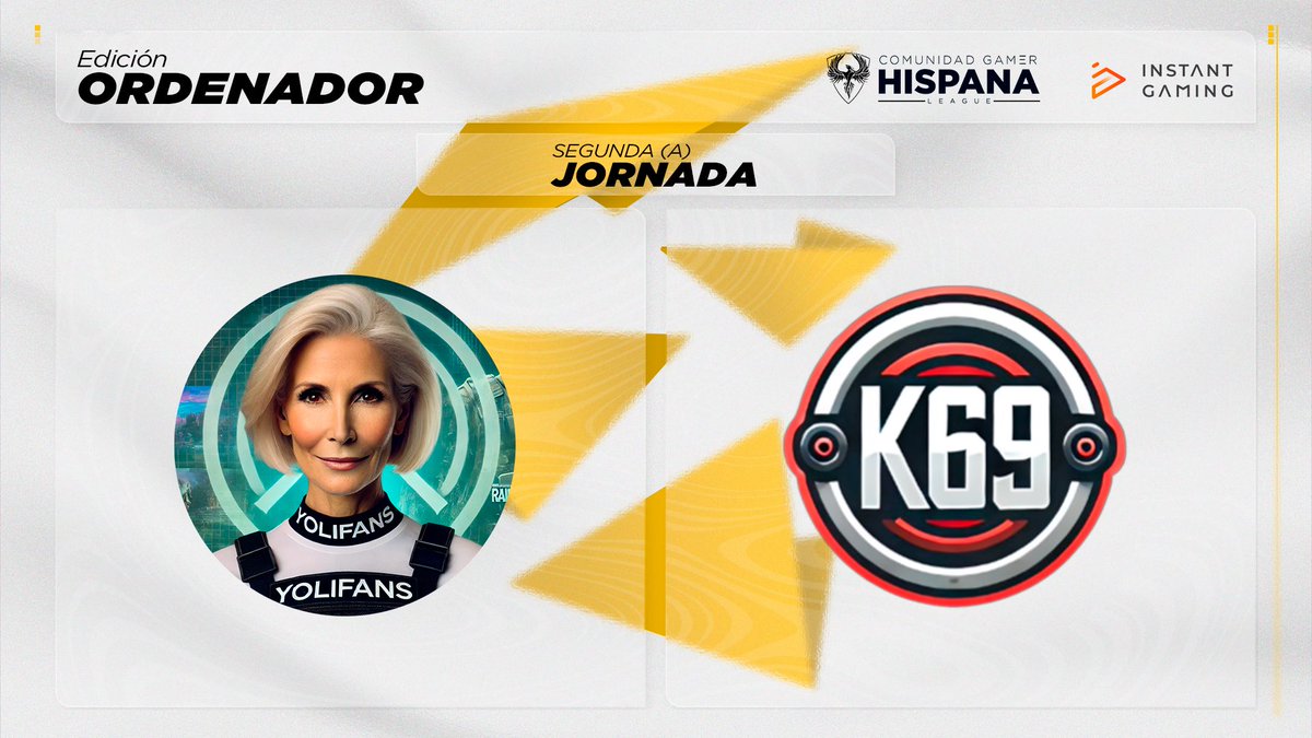 CGH_League's tweet photo. ⚔ | 𝐌𝐀𝐓𝐂𝐇𝐃𝐀𝐘 

Partido mañanero de domingo entre @PanaderiaEsport &amp; #K69 

🎙️ @BL4DE_R6 
📺 twitchtv/Bl4de_r6s

EMPEZAMOS YA, TODOS DENTRO 🔥

#CGHLeague | #R6España 💛 https://t.co/dgmEGjtG1x