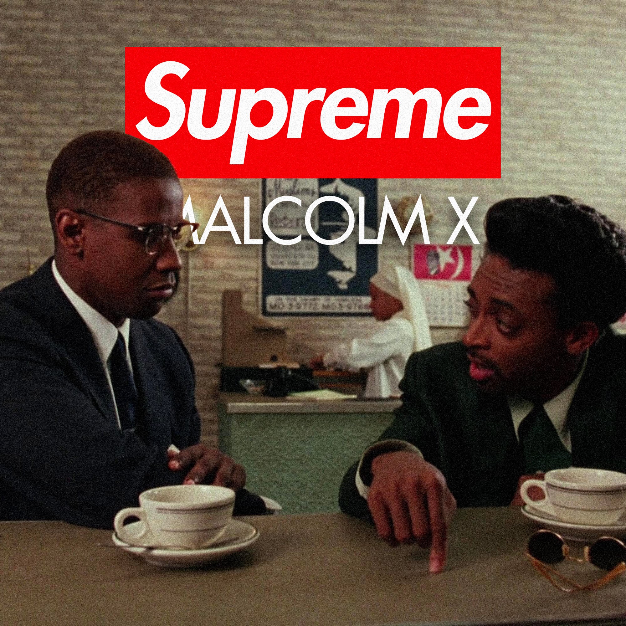 【本物保証 /関税・送料無料】Supreme x 40 Acres Malcolm X Size【XXL】 SUPREME シュプリーム ×40 Acres 25SS Malcolm X