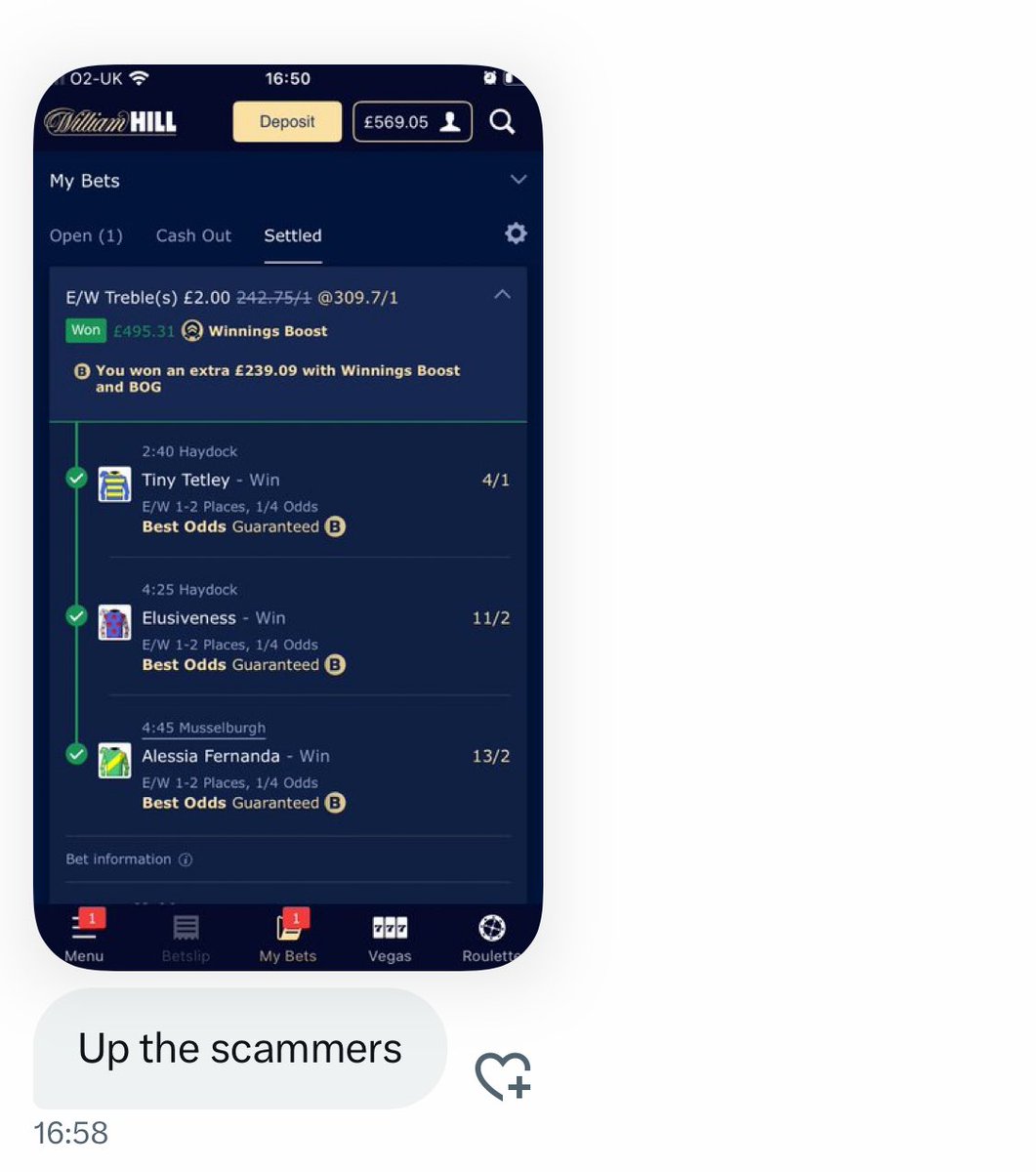 curtiswoodhous8's tweet photo. Some day yesterday for @365SID 

Everybody in the groups cleaning up!

9/1 Winner
17/2 winner 
4/1 winner

For free money hit the link! He’s on fire!! https://t.co/4U4eVZ6XIb https://t.co/xpa4NEhdmu