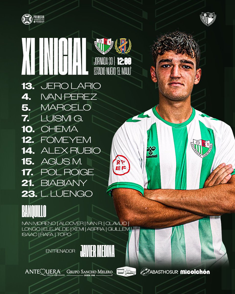 _FutbolHumilde's tweet photo. En juego @Primera_RFEF 
@AntequeraCF 0 @Yeclano_dptvo 0 https://t.co/aCbonlYAGJ