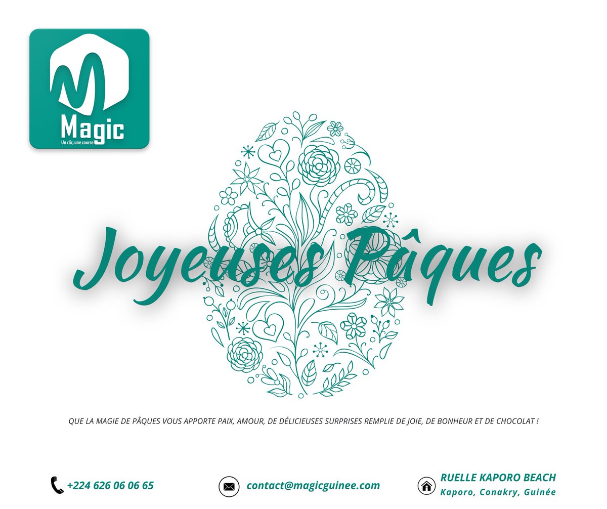 En ce jour de renaissance, que la lumière de Pâques éclaire votre cœur et votre foyer. 

Que la joie soit avec vous et à toute votre famille !

#Pâques2025 #Magic #BénédictionsDePâques #JoiePartagée