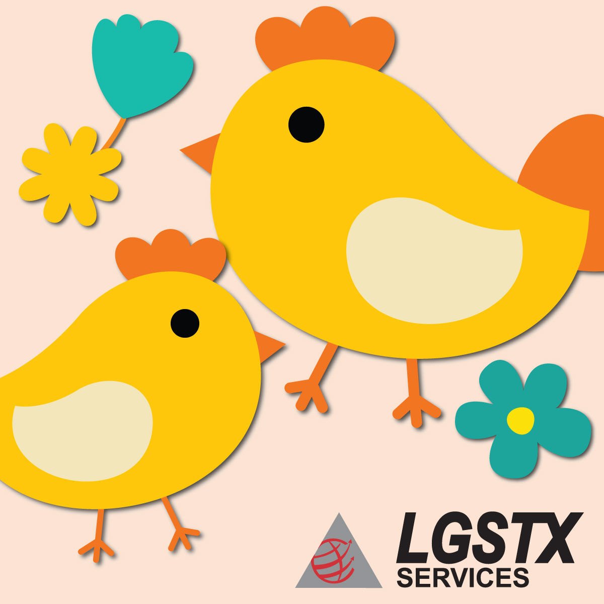 LGSTX's tweet photo. Happy Easter from LGSTX Services!

#Easter #WelcomeSpring https://t.co/qqSPnCq5aL