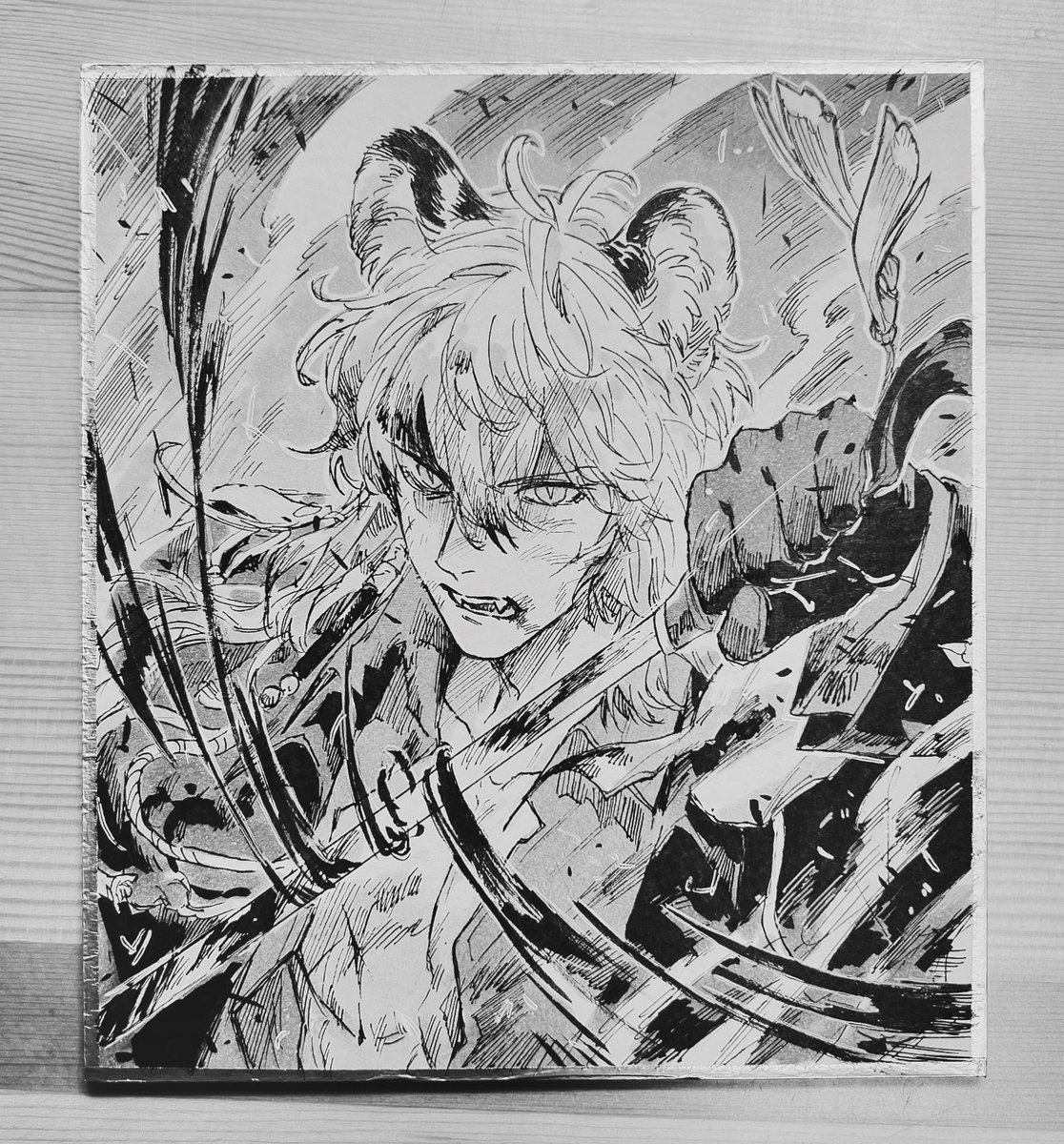 给景景画的银灰。