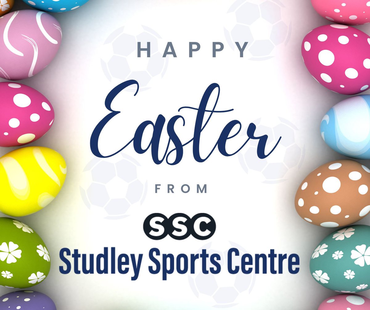 🐣 ⚽️ Happy Easter to all of the teams, families, supporters, staff and friends of Studley Sports Centre! ⚽️ 🐣