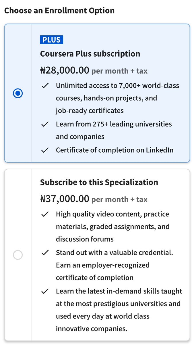 Recurring revenue is the goal. Look at these two options: Why would anyone choose the N37K option?