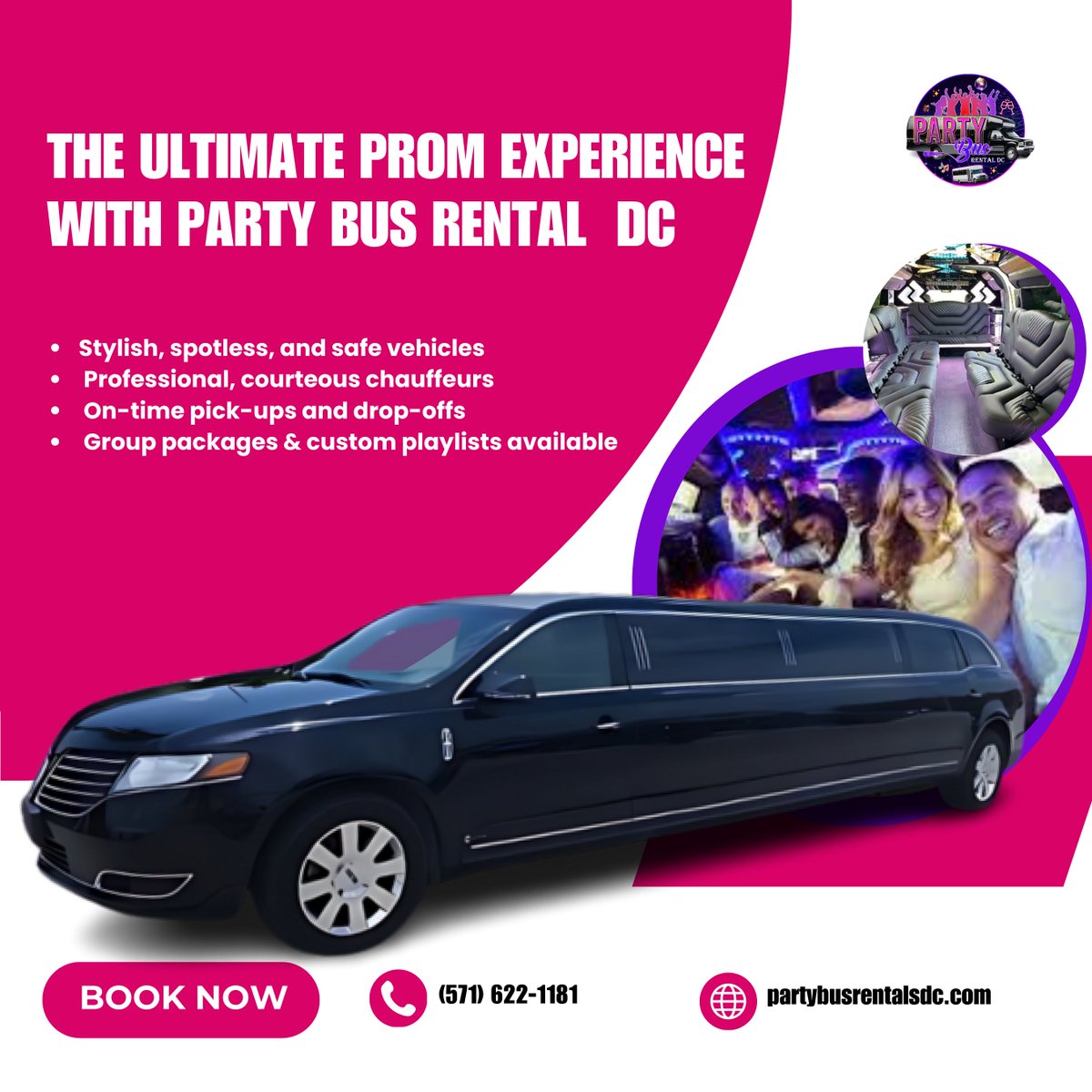 partybus_rentDC's tweet image. The Ultimate Prom Night Ride with Party Bus Rental DC!
📞 Call Now (571) 622-1181 or visit our site partybusrentalsdc.com to reserve our service.
.
.
.
#PromPartyDC #PartyBusVibes #LuxuryPromRide #DCPromNights #StylishArrival #PromSquadGoals #RideInStyle #DCPartyBus