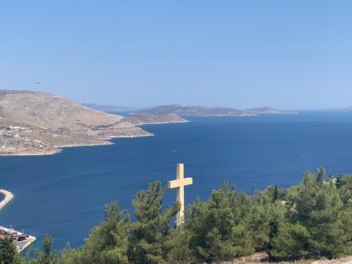 HellenicEden's tweet photo. Χριστός Ανέστη!

The cross near Agios Savvas Monastery, Kalymnos https://t.co/7KEQaGzPrc