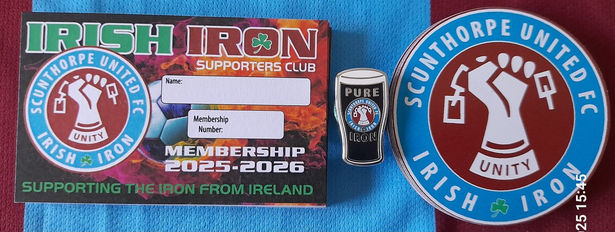 IrishIronSC's tweet photo. 1/2 
We'll be in the Iron Bar tomorrow from 12.30 until 14.30 selling Merch, M'ship &amp; entries to our Members Draw with all proceeds to @SUFCOfficial
Prizes include: https://t.co/OY2ESlh3Ci