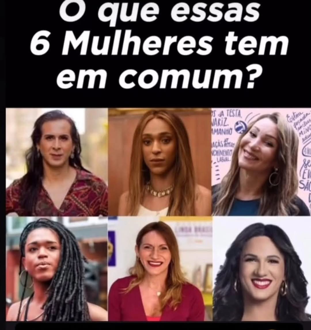 São consideradas do sexo MASCULINO no visto americano.
Quem não aceitar que vá para Cuba.
