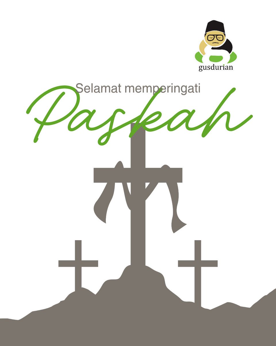 Selamat memperingati hari Paskah. Semoga kebangkitan Yesus Kristus menginspirasi kita untuk menjadi manusia yang adil dan bermartabat. Amin.