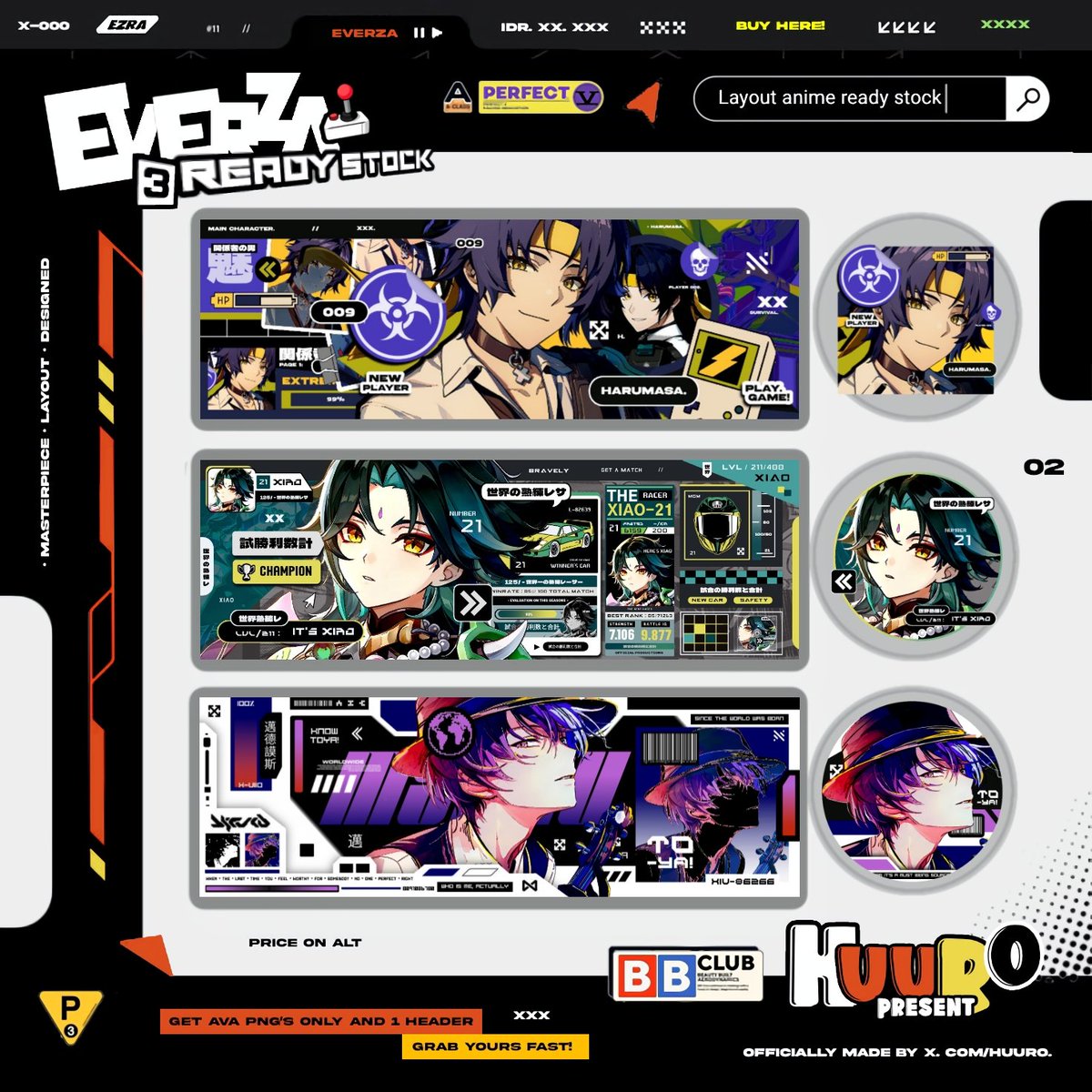 ︎ ︎︎ ︎ ︎︎ ︎
[Any interaction will be appreciated]
Halo, saya bawa layout ready stock anime/2D yang bisa di take mulai jam 18.00 WIB get ava png only, price tertera di alt. selamat jajan 
#zonauang #zonaba  ( 💣💥 ). 
︎ ︎ ︎︎ ︎ ︎︎ ︎ ︎︎ ︎ ︎︎ ︎ ︎︎ ︎ ︎︎ ︎