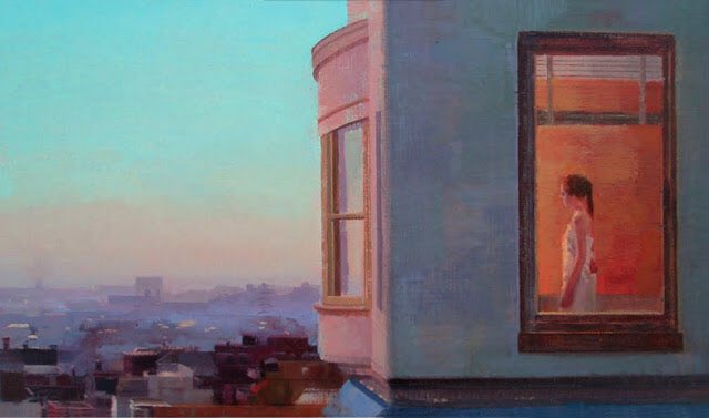 franch_laura's tweet photo. Como cada domingo comparto paseo por artistas hopperianos y hoy se lo dedico a una de mis 🔝: Alejandra Caballero (Madrid, 1974), "La Hopper española”. 

Conozco a Alejandra personalmente y debo decir que es una mujer dulce, observadora y tan elegante como su obra.

👇🏻Abro hilo. https://t.co/oSU7s1bcDo